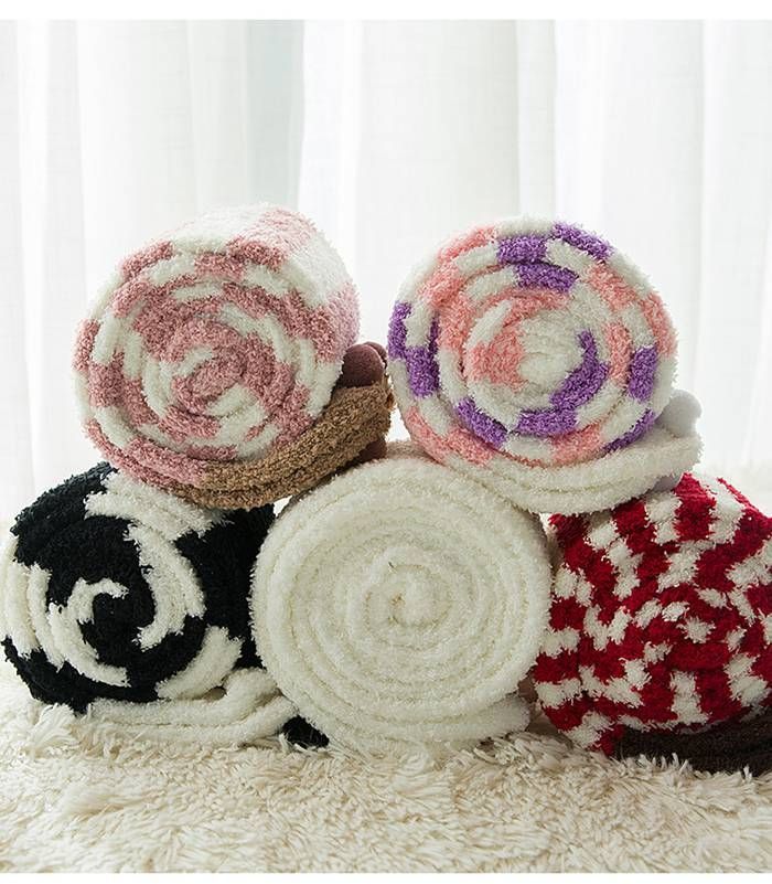  靴下 レディース ロング丈 ニーハイソックス ソックス 暖かい ルームソックス もこもこ靴下 動物 アニマル くま 猫 ボーダー 下着 贈り物 学生 厚手 おしゃれ かわいい 可愛い 秋冬 mingchuang 07 ソックス レッグウェア