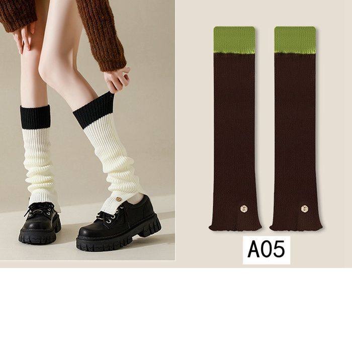  ニットレッグウォーマー レッグカバー もこもこ 可愛い かわいい レディース 足首ウォーマー ルーズソックス ルーズ JK 冷えとり 防寒 バイク スノボ スケボ スキー おしゃれ防寒 冷え対策 jijian 03 レッグウォーマー レッグウェア