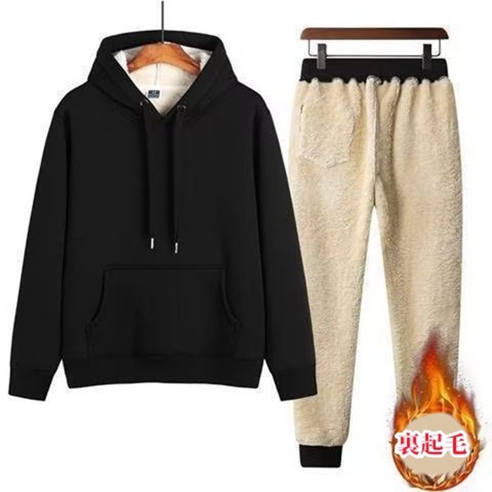 フード付きジャージ メンズ 上下 ♥ スウェット パーカー セットアップ 上下セット 男女兼用 裏起毛 防寒スポーツウェア 冬用 メンズパーカー スエット ルームウェア カジュアル シンプル 通勤 通学 秋冬 ntzw 06