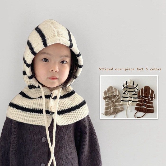 ニット帽 キッズ 子供 ネックウォーマー フードウォーマー 帽子 マフラー スヌード 一体 かわいい シンプル プレゼント 男の子 女の子 子ども ジュニア 防寒 暖かい 秋冬 耳保護付き qiunan 34 DZ 20
