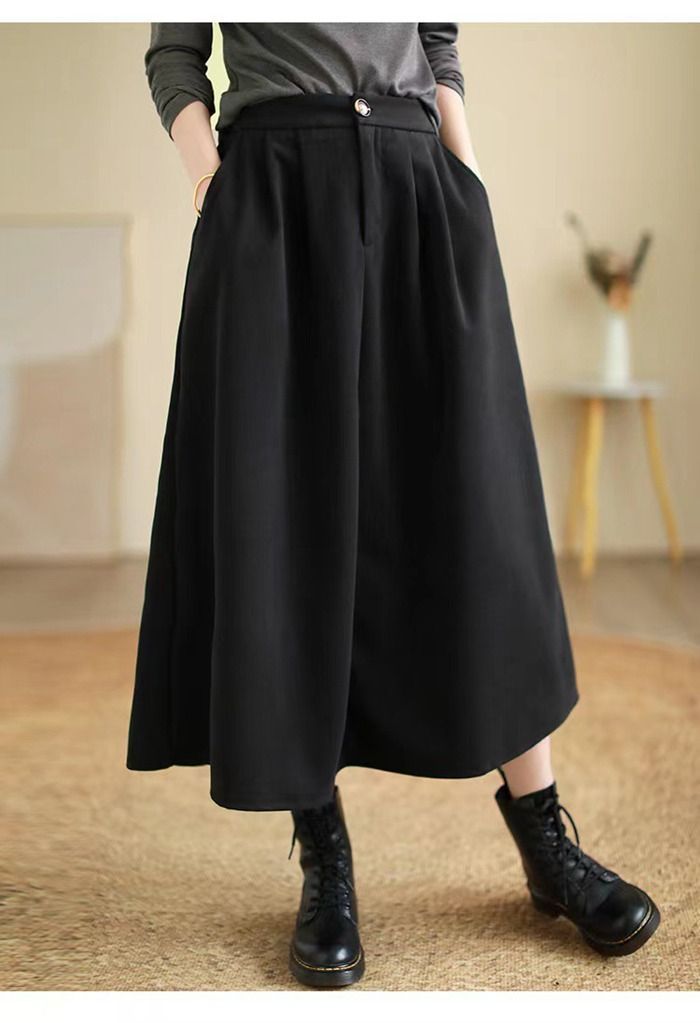秋冬 マキシスカート