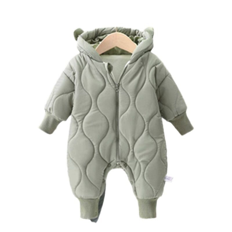子供服 男の子 女の子 子供 ロンパース カバーオール ジャンプスーツ アウター 裏ボア フード付き 長袖 くま耳 出産祝い 防寒着 普段着 韓国風 可愛い おしゃれ huangbo 13