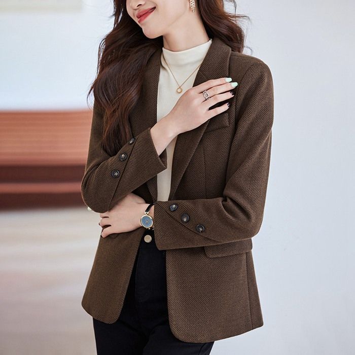 テーラードジャケット レディース スーツジャケット 長袖 ジャケット コート ショット丈 スーツ 通勤 通学 入学式 卒業式 フォーマル カジュアル シンプル 春 秋 冬 無地 ゆったり お出かけ 普段使いboge 14 DZ 30