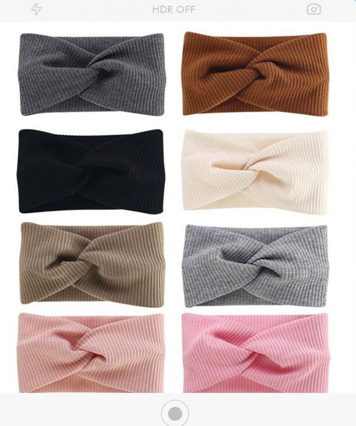 ヘアバンド リブ ターバン 幅広 ヘアターバン ヘアアクセサリー クロスヘアバンド カジュアル 大人ぽい シンプル ボリューム レディース vliixz 06