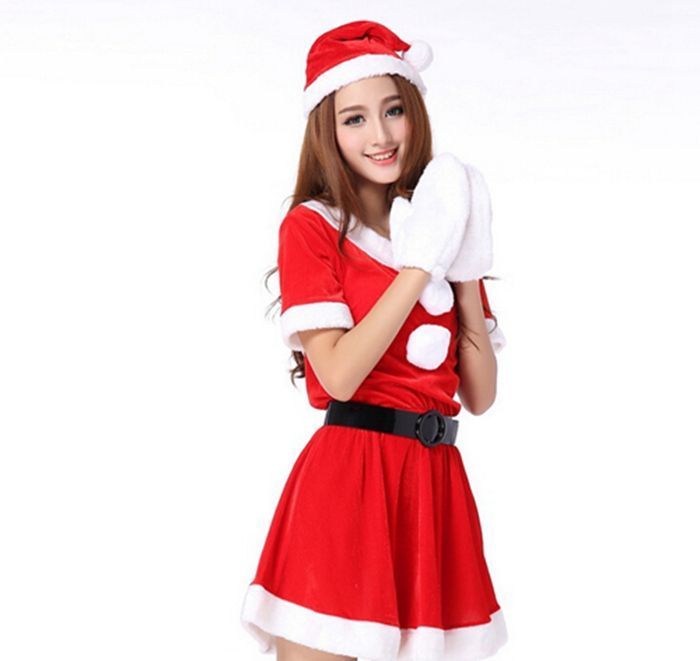 サンタ コスプレ 衣装 サンタクロース 4点セット サンタコスチューム コス セクシー SD 09