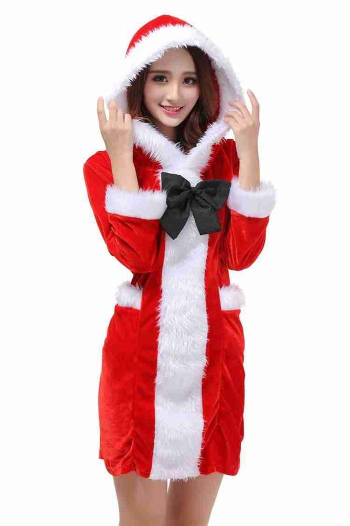 コスプレ サンタ サンタクロース 衣装 2点セット コスチューム ワンピース 女性 X mas xmas コスプレ衣装 セクシー ドレス ladies dress Christmas パーティー衣装 sd 91