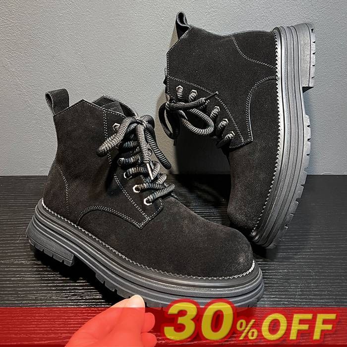 ブーツ メンズ ショートブーツ ハイカットブーツ カジュアルブーツ マーティンブーツ ワークブーツ 靴 防寒 防滑 保暖 カジュアル シンプル お洒落 厚底 男性用 30代 40代 50代 zyida 05 DZ 30