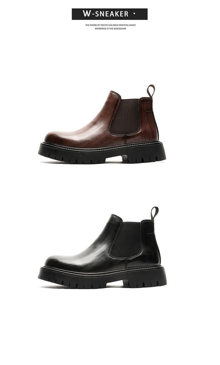 サイドゴアブーツ メンズ ブーツ レザー サイドゴア チェルシーブーツ ショートブーツ スエード カジュアル 革靴 メンズシューズ シンプル 通学 通勤 履きやすい 秋冬 zyida 13 DZ 30