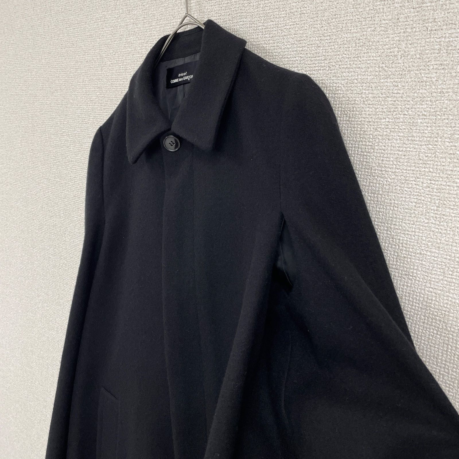 【希少】tricot COMME des GARÇONS ケープコート tricot COMME des GARÇONS ブラック ケープコートM