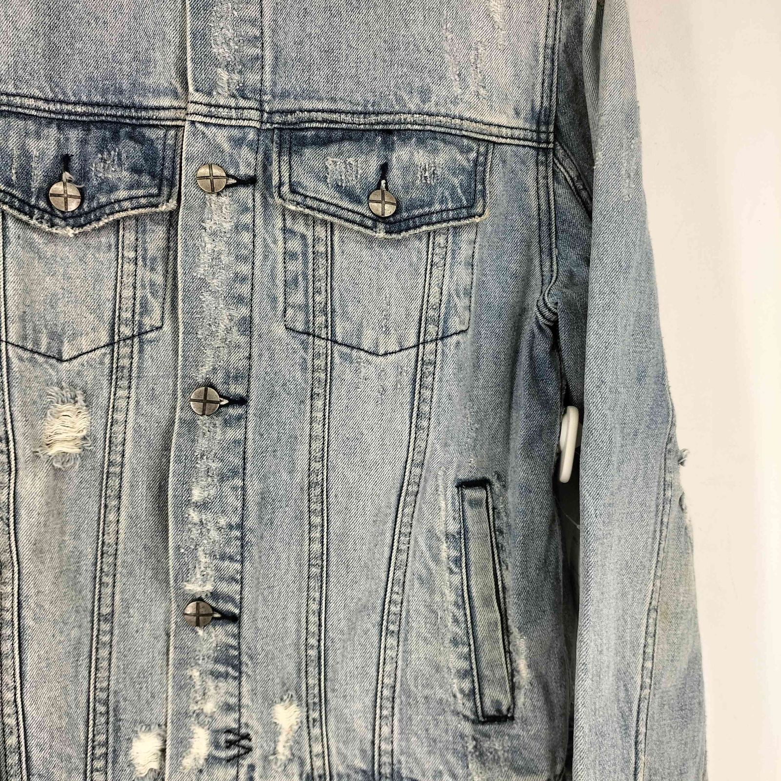 スビ KSUBI ダメージ加工 デニムジャケット メンズ JPN：L - メルカリ