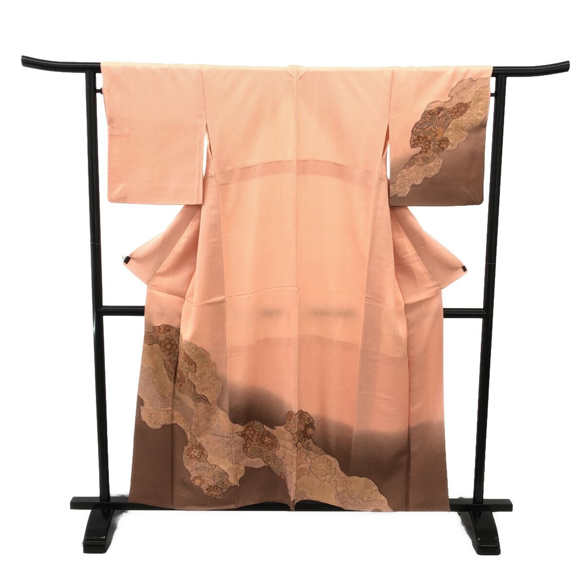 訪問着 汕頭刺繡 ピンク 仕立上がり 適応身長152∼158㎝ 12137