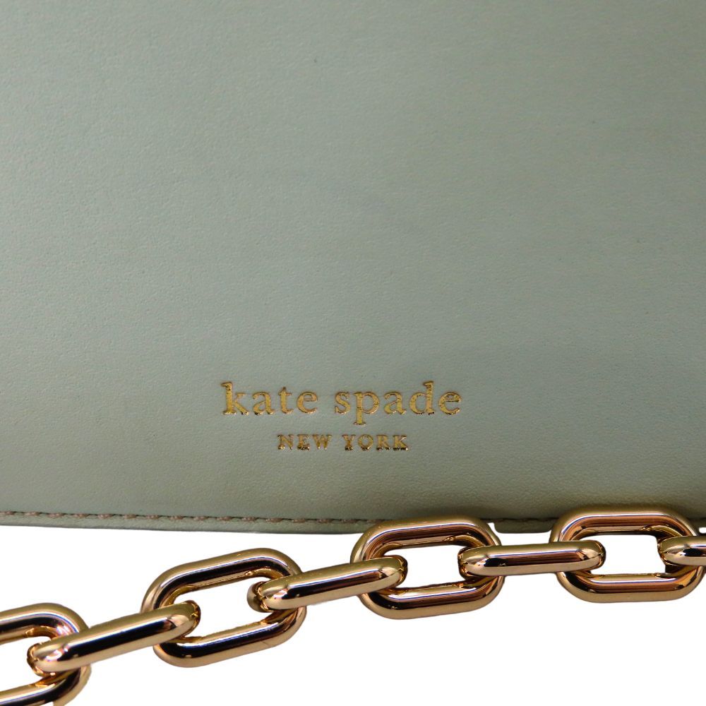 【中古】Kate Spade ケイトスペード ショルダーバッグ KC924 グリーン レザー チェーンストラップ ロゴ金具 ミントグリーン レディース A2505497 【無料ギフトラッピング承ります】 中古】Kate Spade ケイトスペード ショルダーバッグ KC924 グリーン