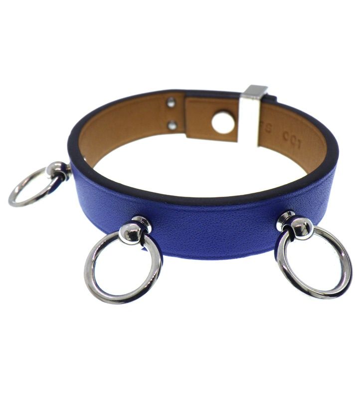 エルメス HERMES ミニドッグ A 刻印 レザー ブレスレット 46943