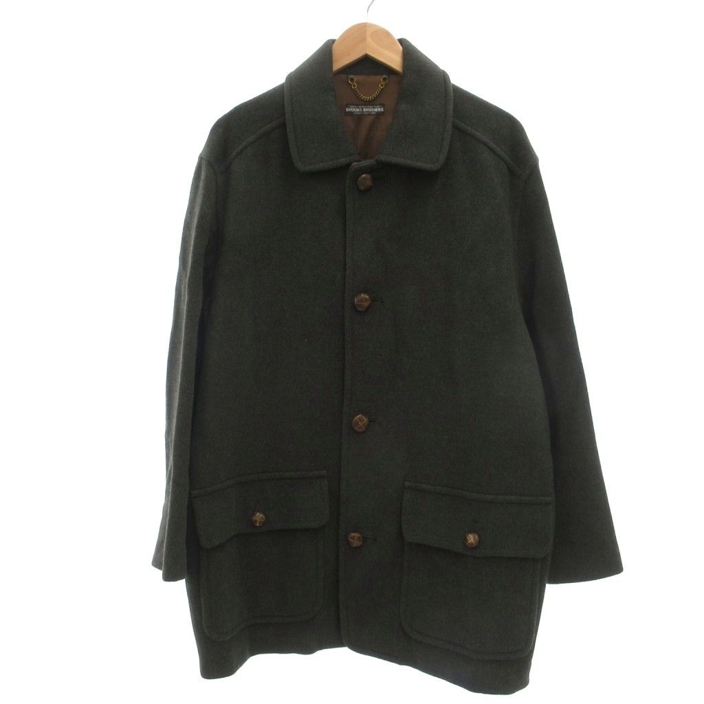 ブルックスブラザーズ BROOKS BROTHERS コート カシミヤ混 UK40 緑
