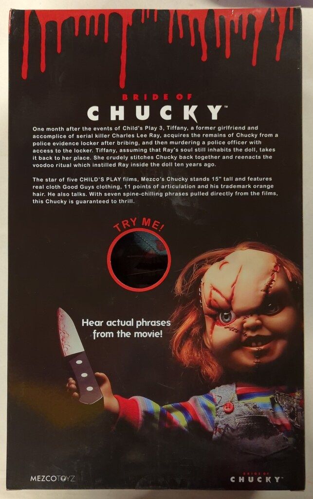 MEZCO TOYZ TALKING FIGURE BRIDE OF CHUCKY 15インチ
