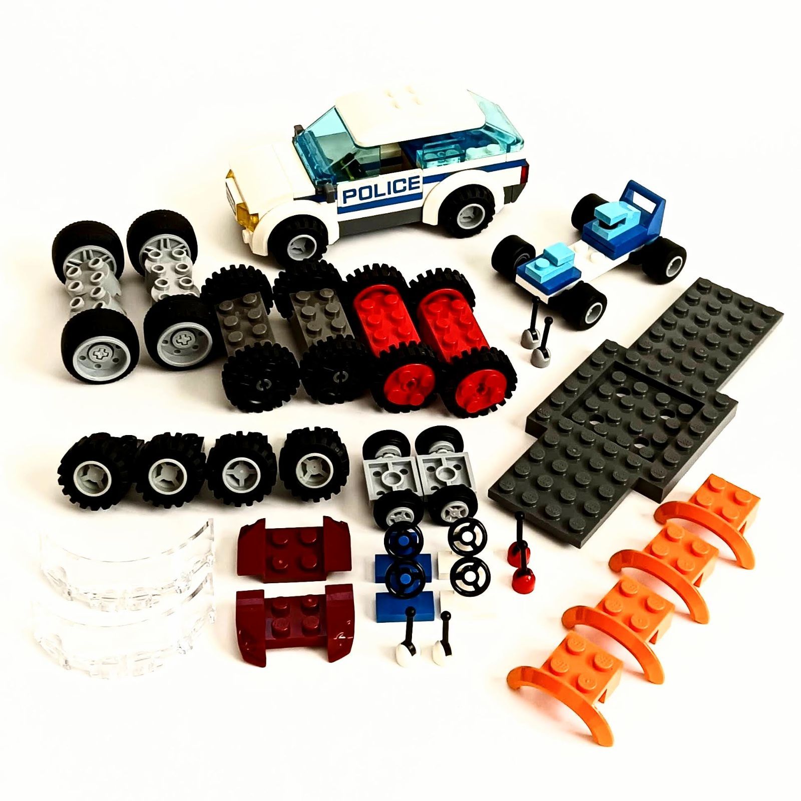 レゴ 正規品 中古 タイヤ(車7台分)・車部品 レゴブロック【管理番号 
