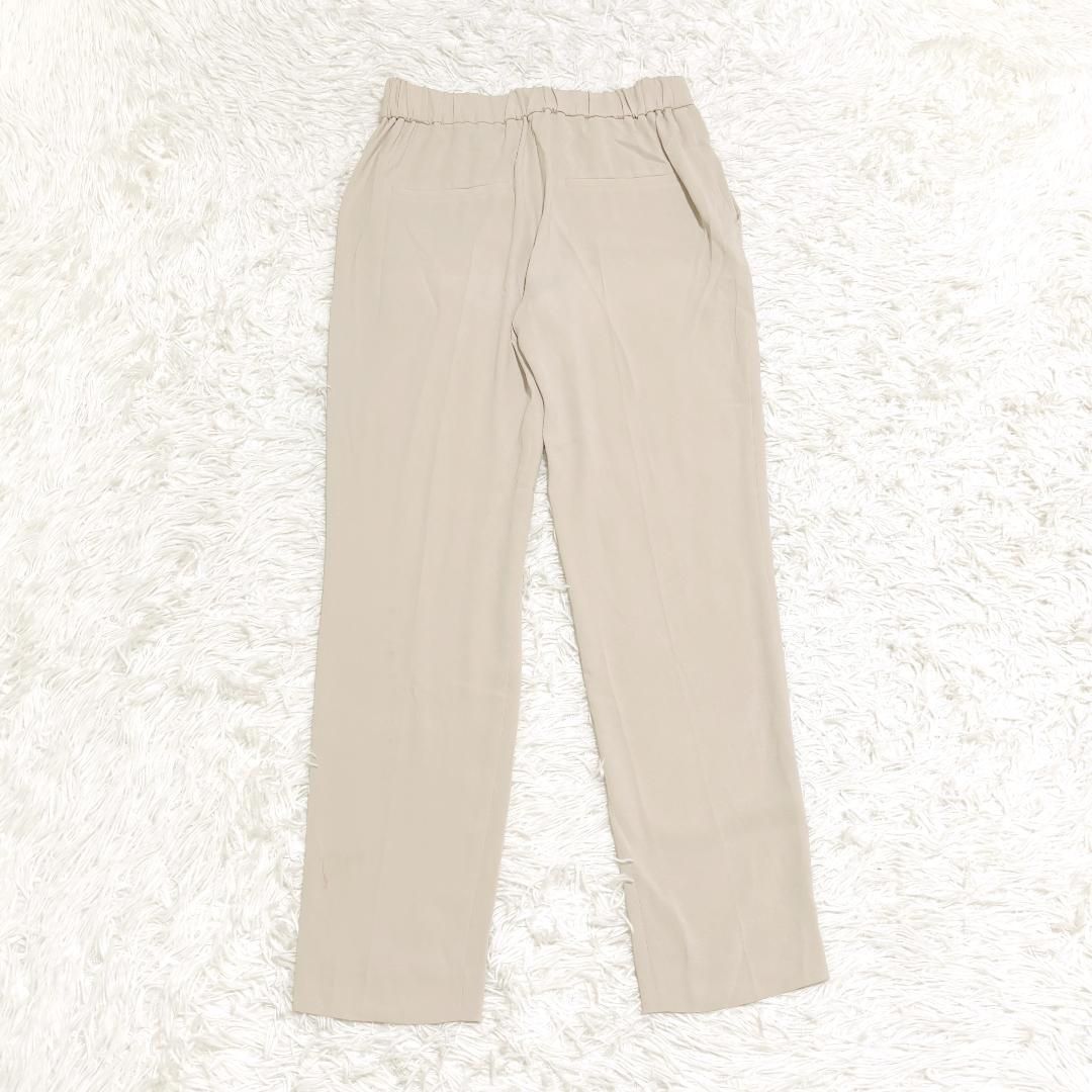 theory ウエストゴム テーパード クロップドパンツ 00 ベージュ - メルカリ