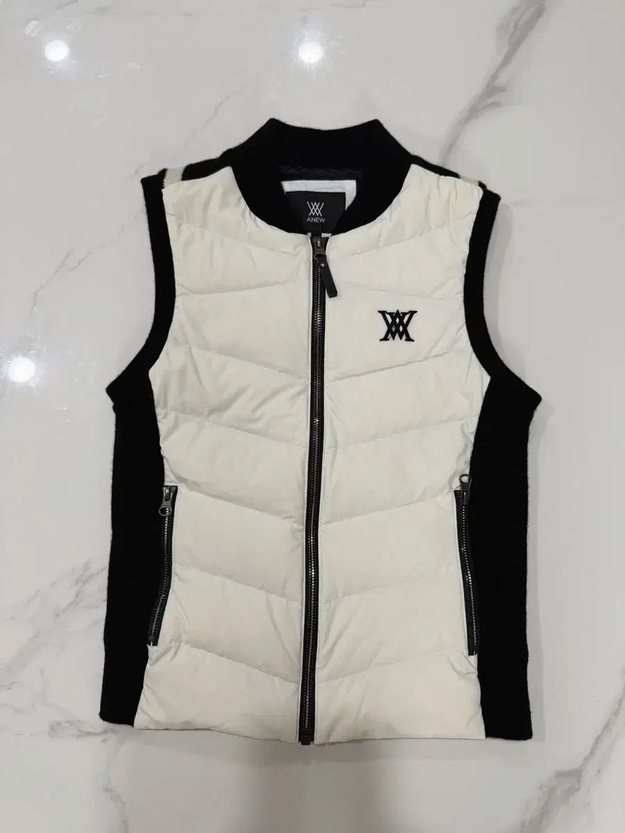 レディース A GOLF アニューゴルフ 防風ダウンニットベスト 44ハーフ 55