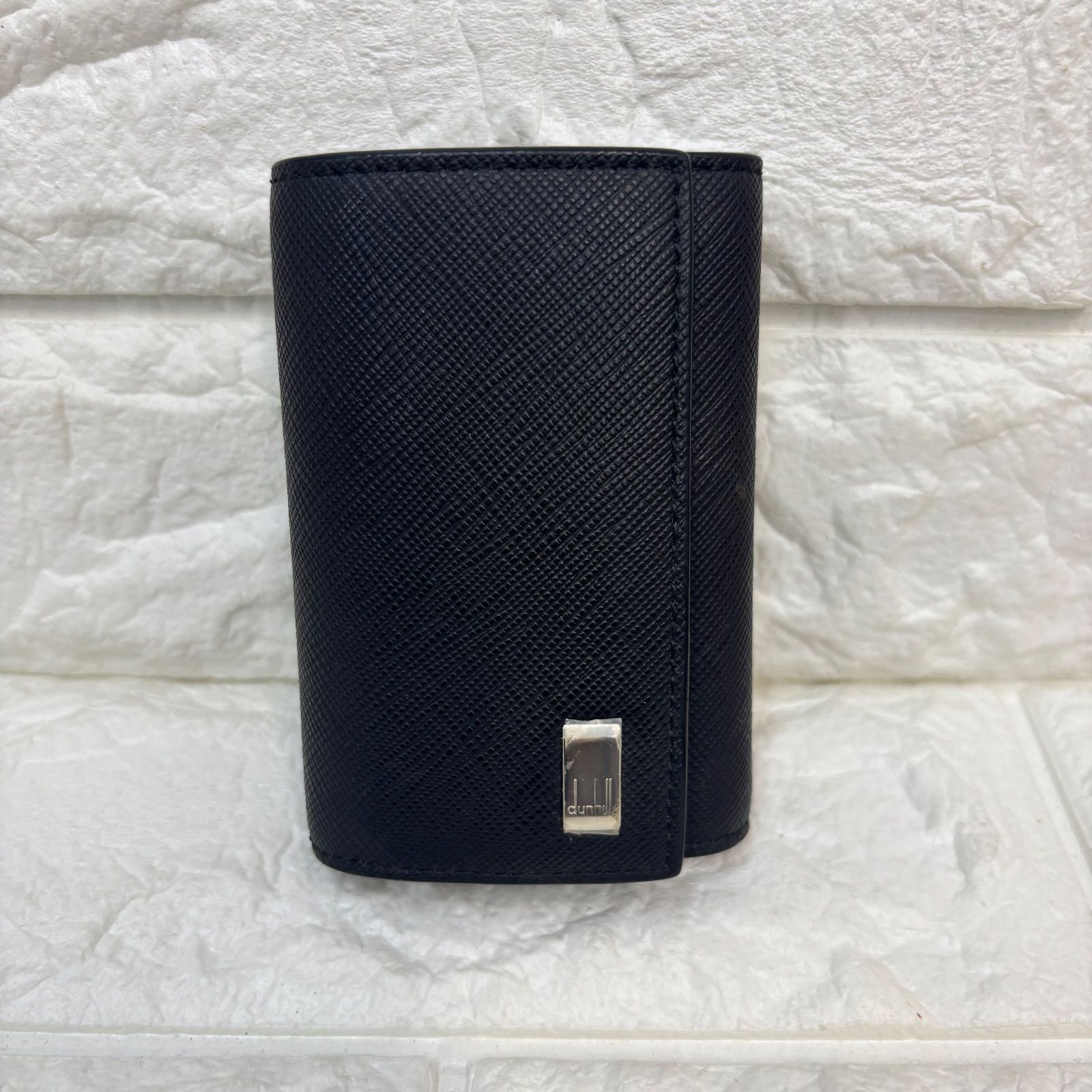 ◼︎ ダンヒル DUNHILL PLAIN ブラック 6連キーケース 22R2P14PS001R