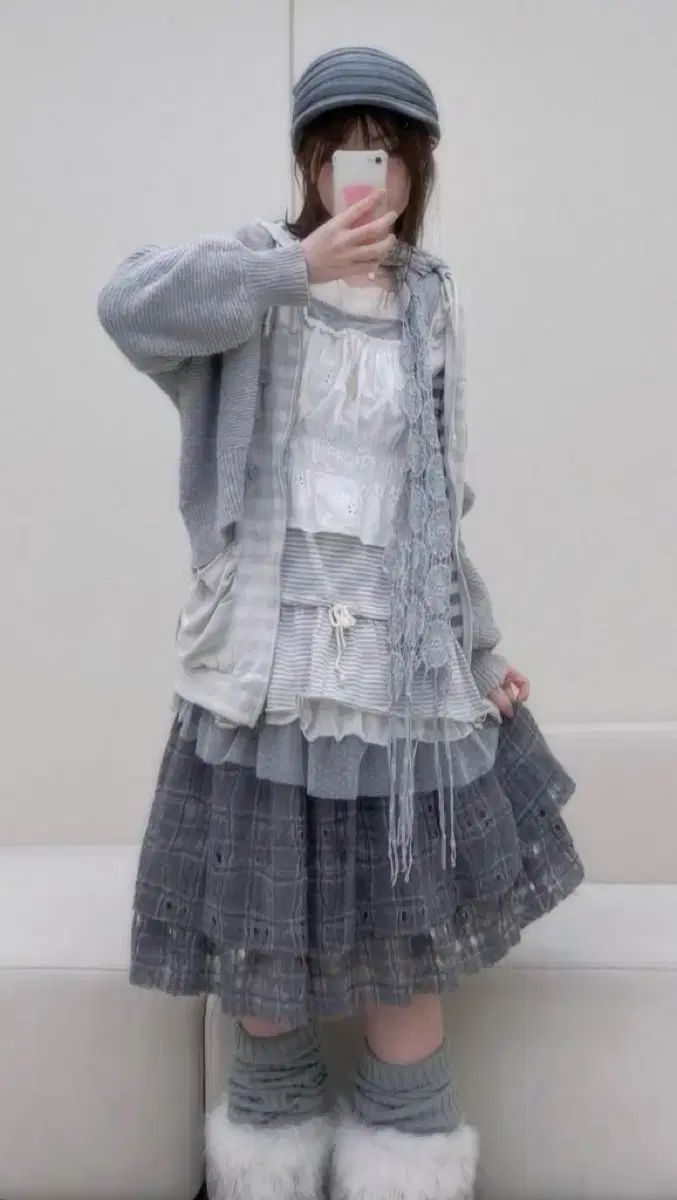 スリン グレー モリ グランジ コーデ セット