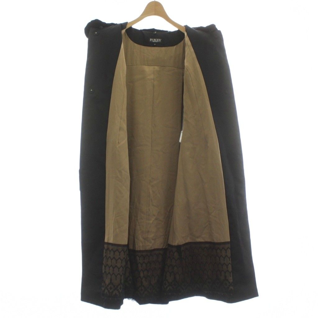 フォクシー　シルクコート 未使用FOXEYBOUTIQUE フォクシー シルク100%スプリングコート38