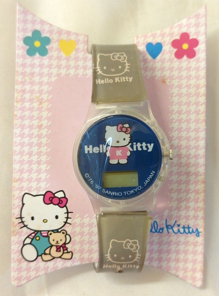 サンリオ ハローキティ 腕時計 紺 1997年 - メルカリ