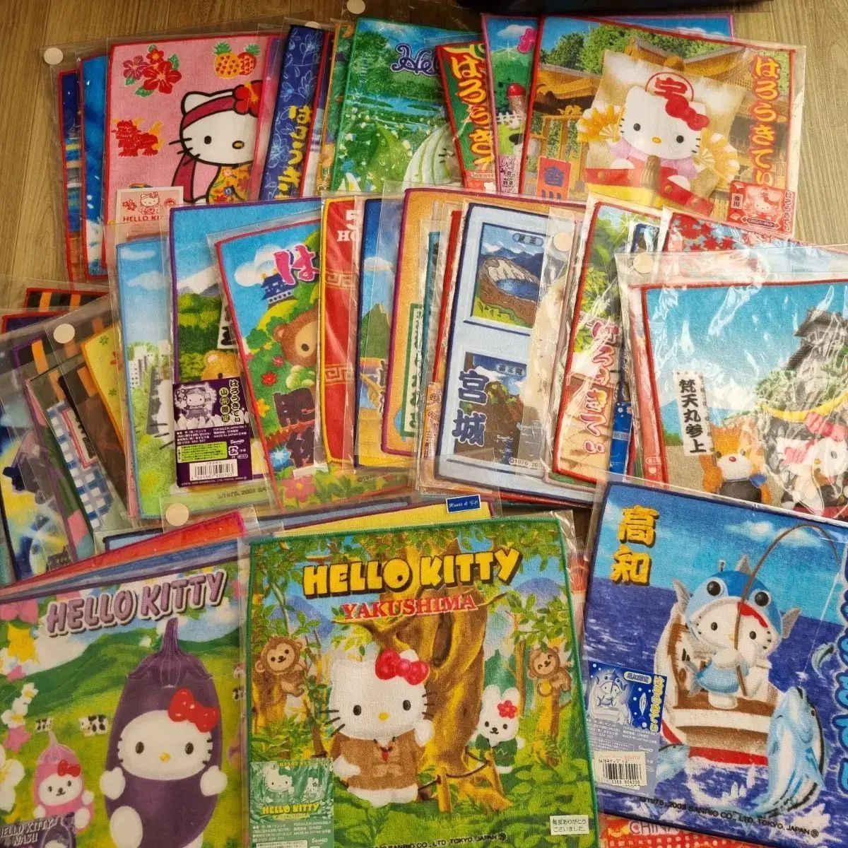 日本からの輸入 ハローキティ 地域 ハンカチ タオルハンカチ 叢 53 チャン イルクワット