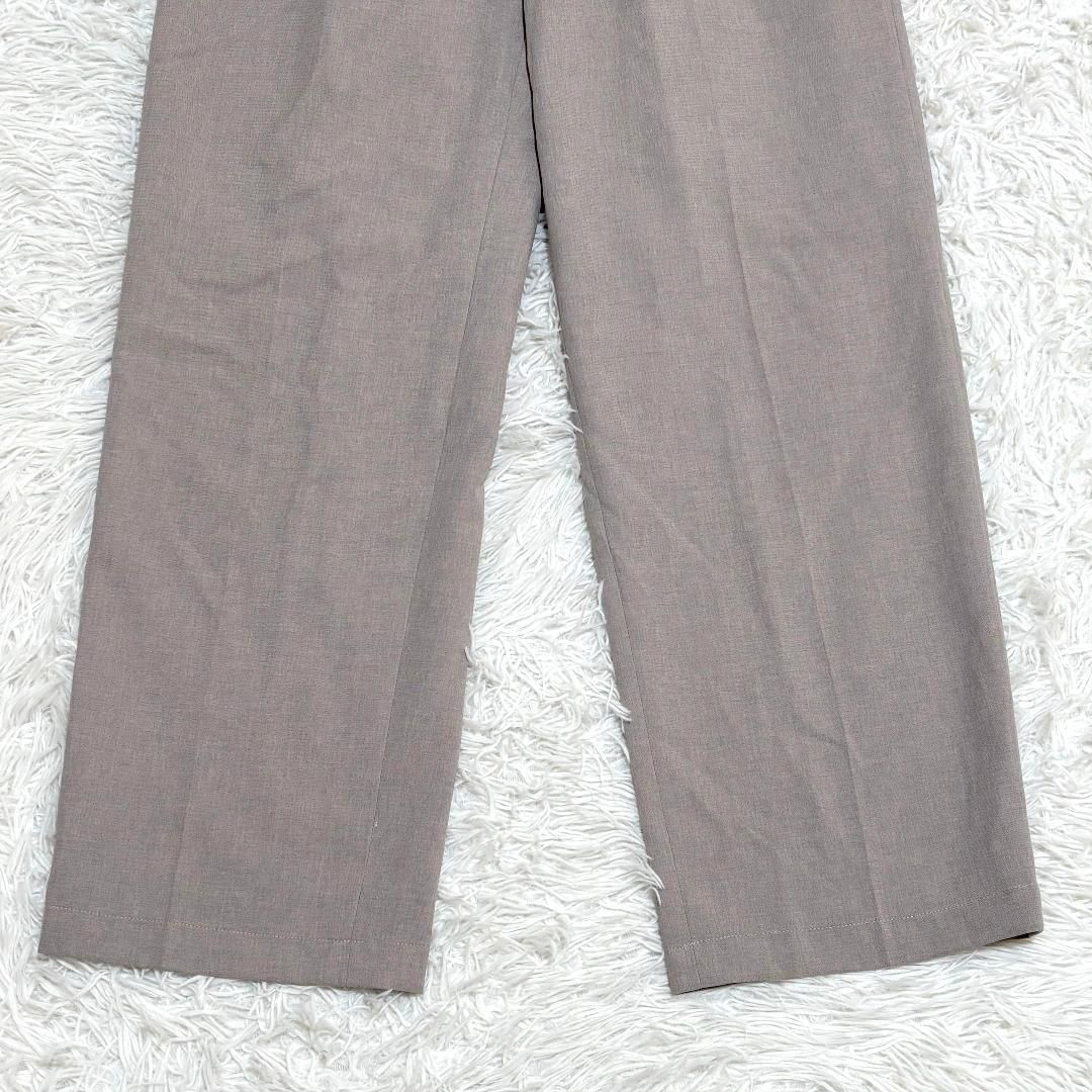  PARIGOT センタープレスワイドスラックス F グレージュ スラックス パンツ