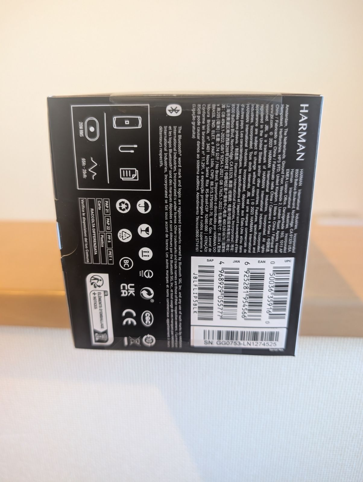 JBL Bluetooth スピーカー FLIP 5 ブラック