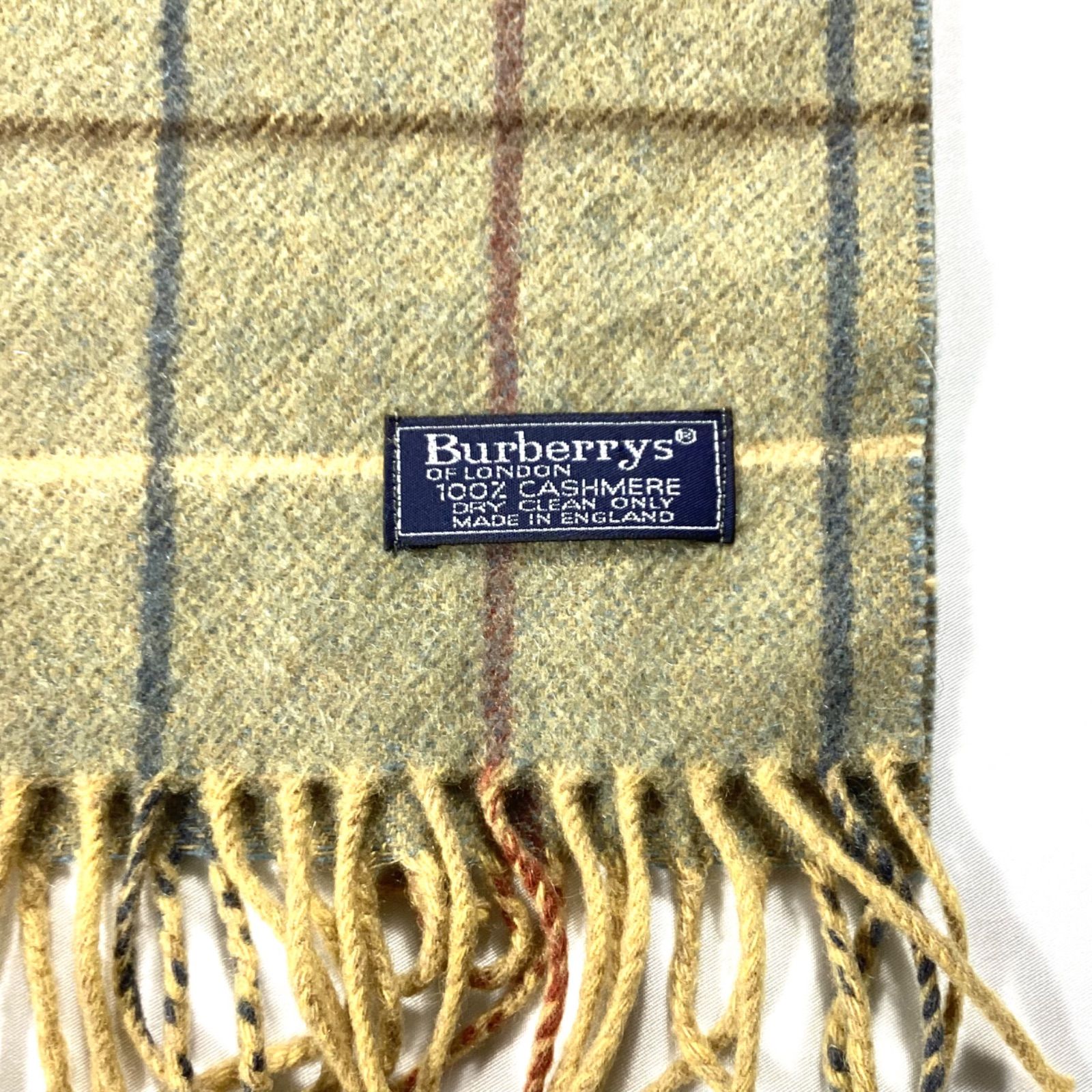 BURBERRYS バーバリーズ マフラー チェック カシミヤ100% 英国製
