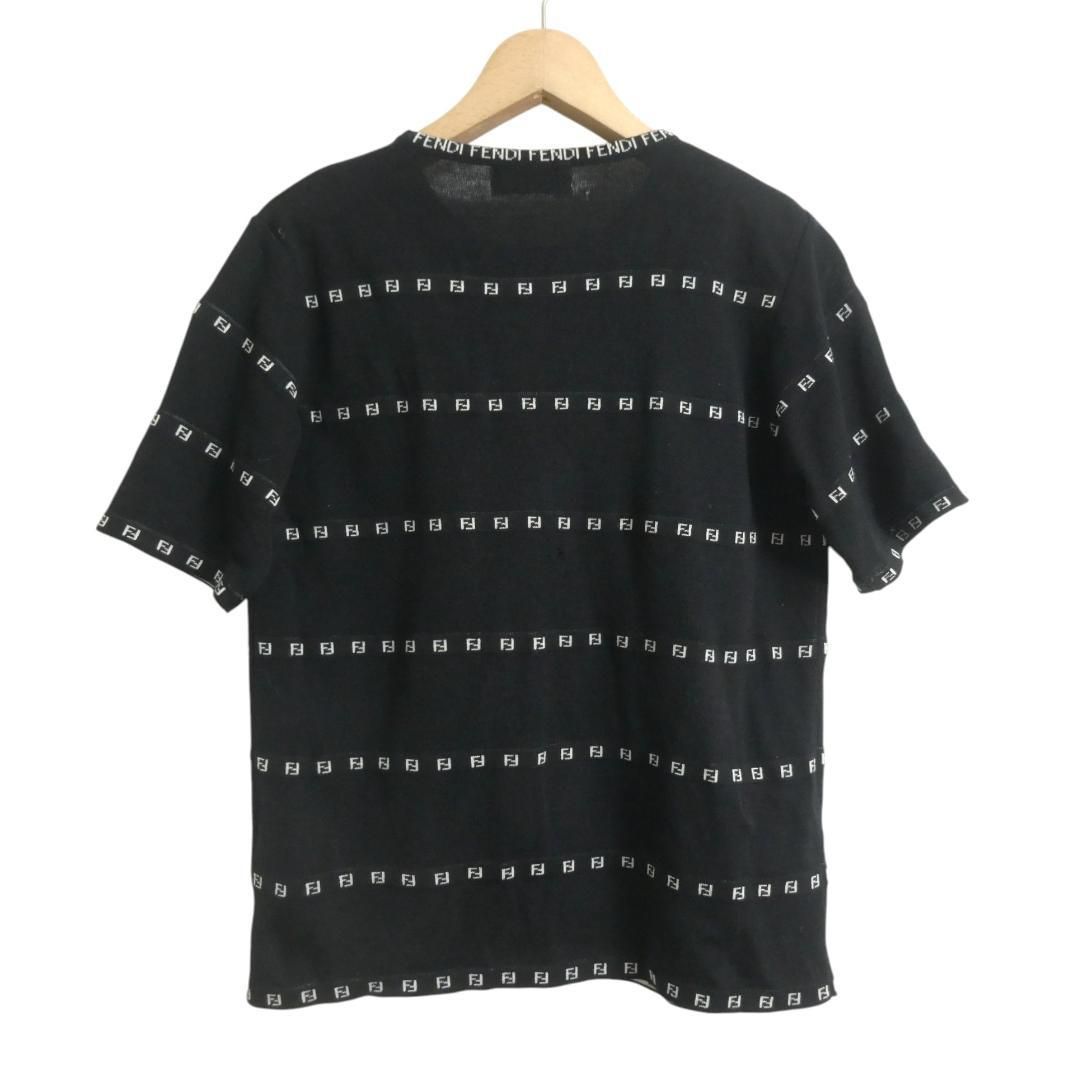 FENDI フェンディ FF柄 ズッカ ボーダー柄 サマーニット クルーネック