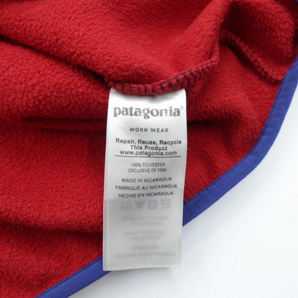 Patagonia シンチラ スナップT プルオーバー フリースジャケット M ネイビー バイカラー ライトウェイト 25580 炭 インフレータブルマット フリース トップス