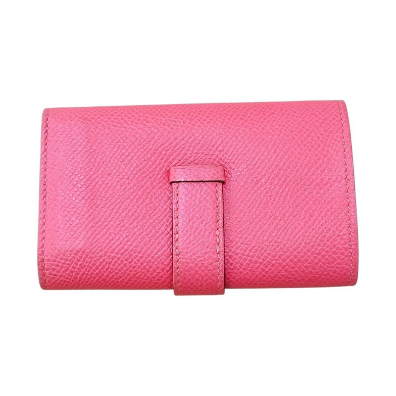 エルメス HERMES ベアン4連キーケース X刻 ローズリップスティック ゴールド金具 エプソン レディース キーケース