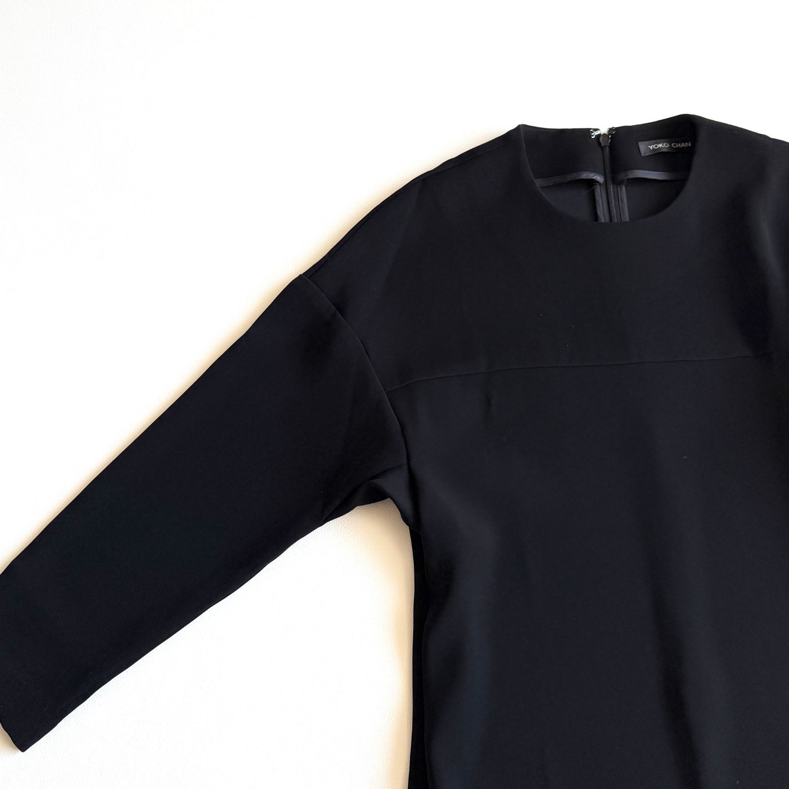 YOKO CHAN ブラックロングワンピース　36 ヨーコチャン YOKO CHAN パールサックワンピース 36