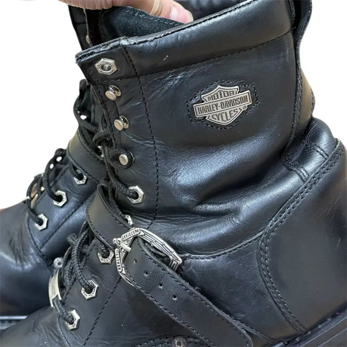  US 10 ハーレーダビッドソン バイカーストームパー ブーツ その他 ブーツ 革靴