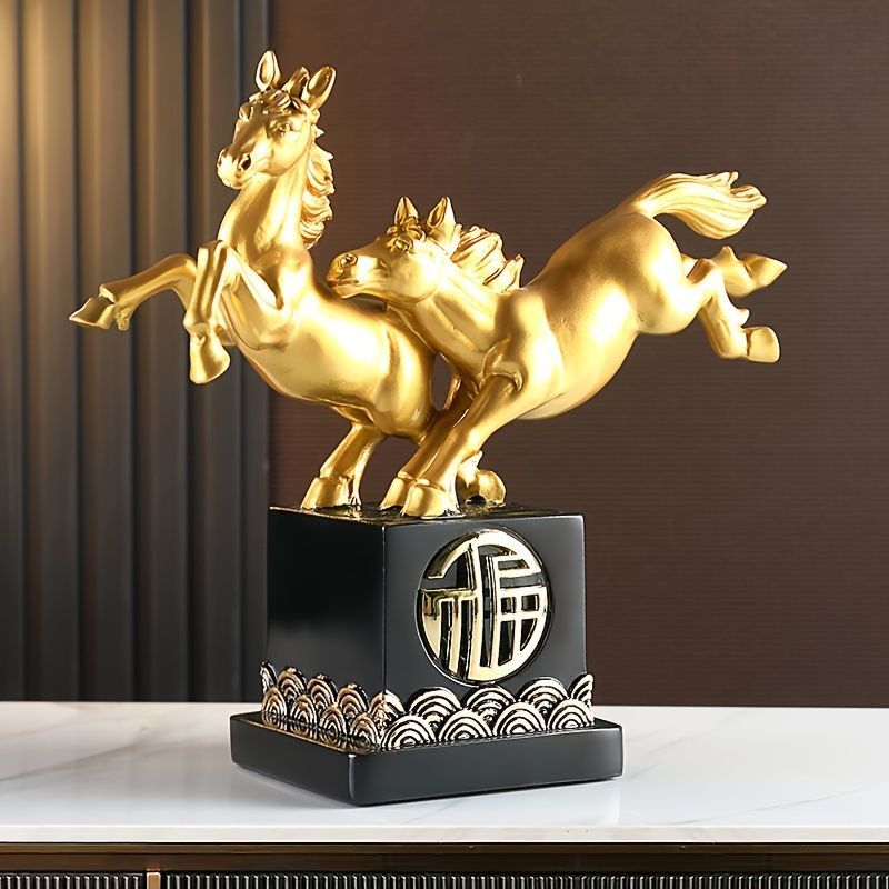 走っている2頭の馬 うま