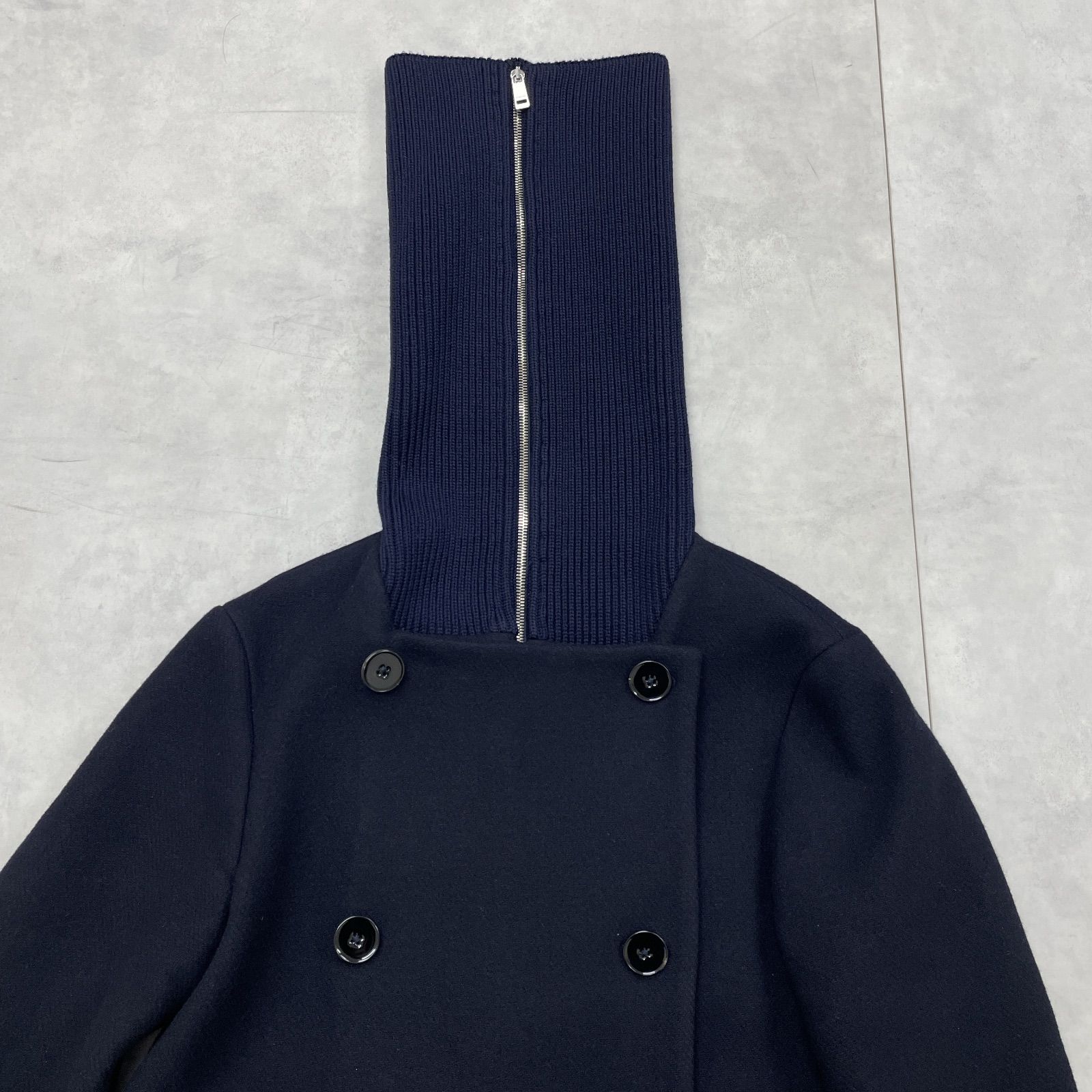 JIL SANDER ジルサンダー ショートコート ピーコート ニット切替