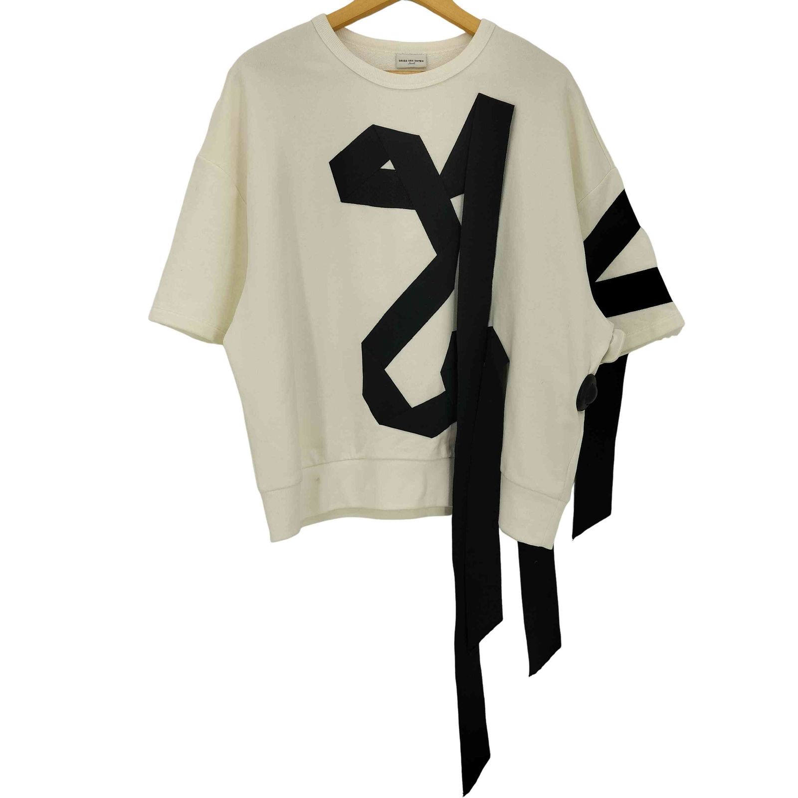 DRIES VAN NOTEN ドリスヴァンノッテン スウェット半袖 ドリスヴァンノッテン DRIES VAN NOTEN リボンデザイン 半袖