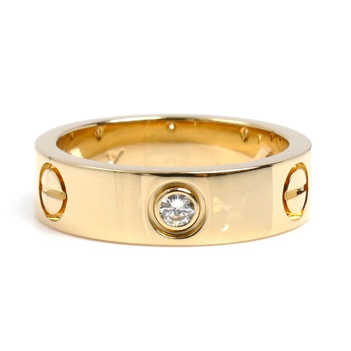 CARTIER カルティエ K18YG イエローゴールド ラブリング 3PD リング