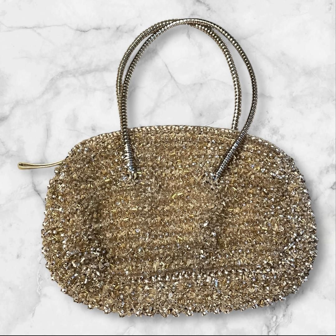 アンテプリマ ワイヤーバッグ ゴールド ハンドバッグ 保存袋付 - メルカリ