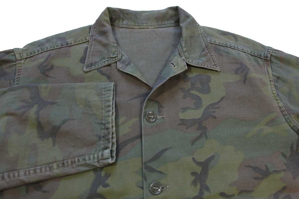 60s UNKNOWN シビリアンリーフカモ コットン ハンティングジャケット