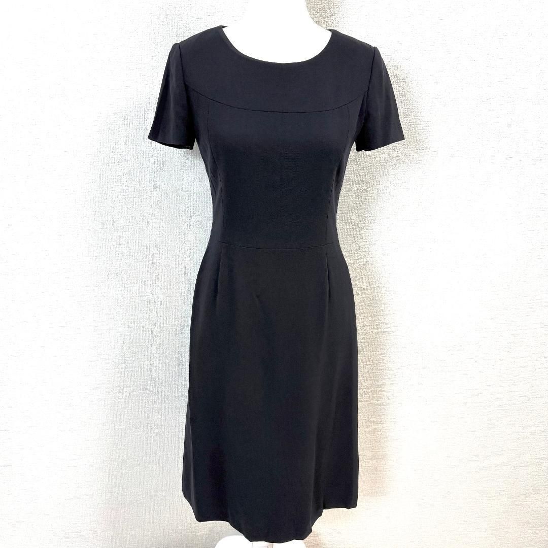 【美品】 YUKITORII 半袖ワンピースセットアップ 36 ダークネイビー 美品】 YUKITORII 半袖ワンピースセットアップ 36 ダークネイビー
