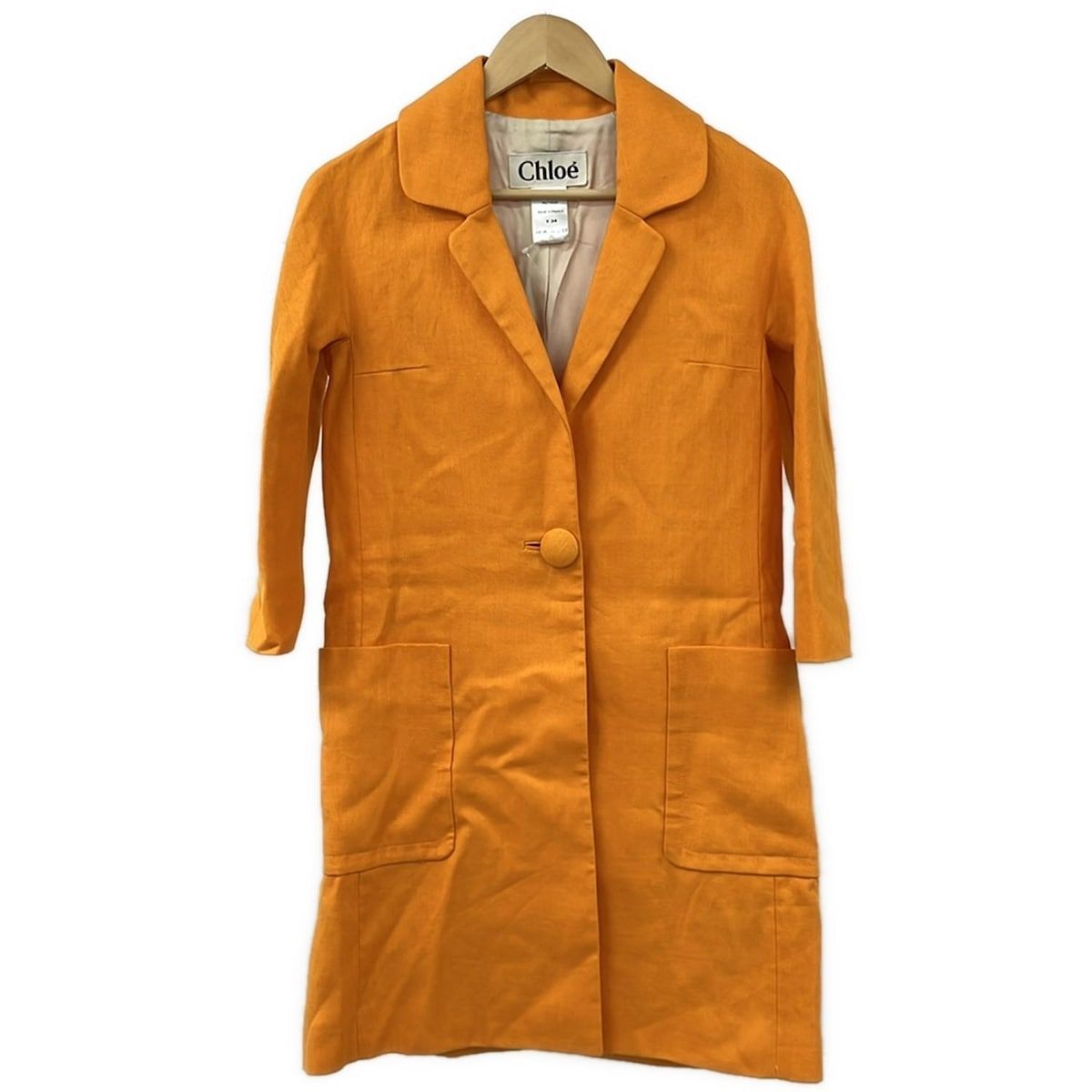 Chloe(クロエ) コート サイズT34 レディース - オレンジ 長袖/春/秋