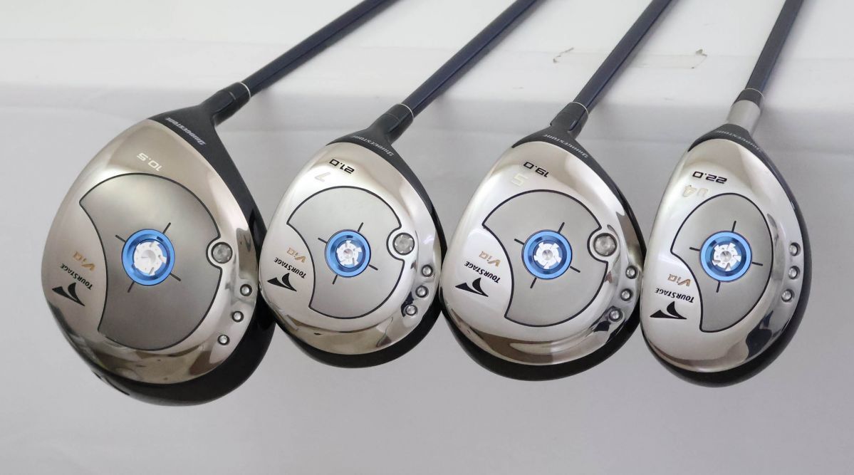 ● 4本セット ブリヂストン VIQ ドライバー＆5 W＆7 W＆U 4 2006年モデル TV 50αカーボン R 84413