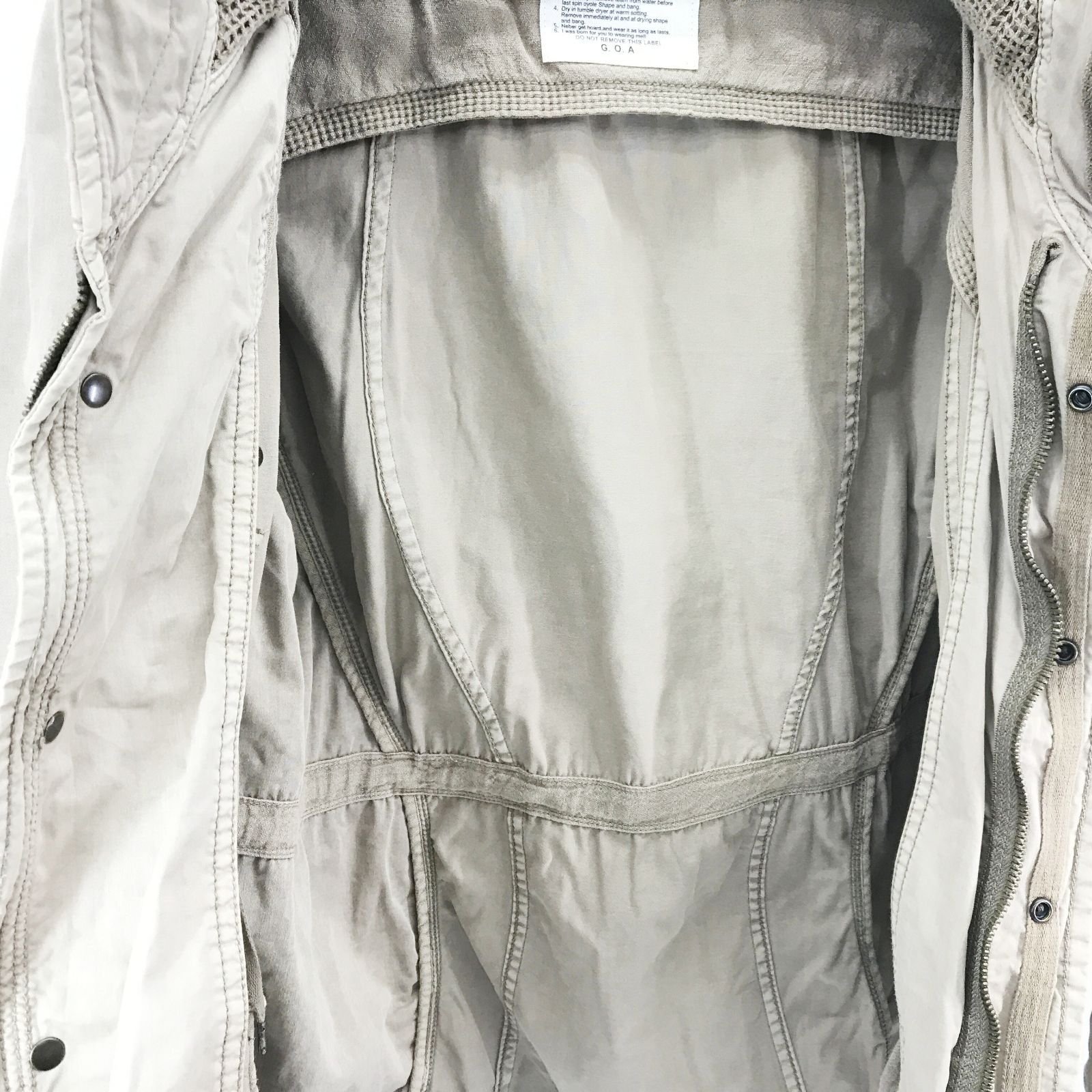 g.o.a goa ゴア ボリュームネック ミリタリージャケット 35417032