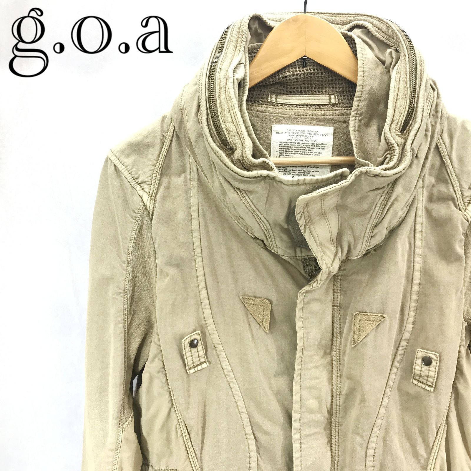 G.O.A goa ゴア 00s y2kミリタリージャケット ボリュームネック g.o.a goa ゴア ボリュームネック ミリタリージャケット 35417032
