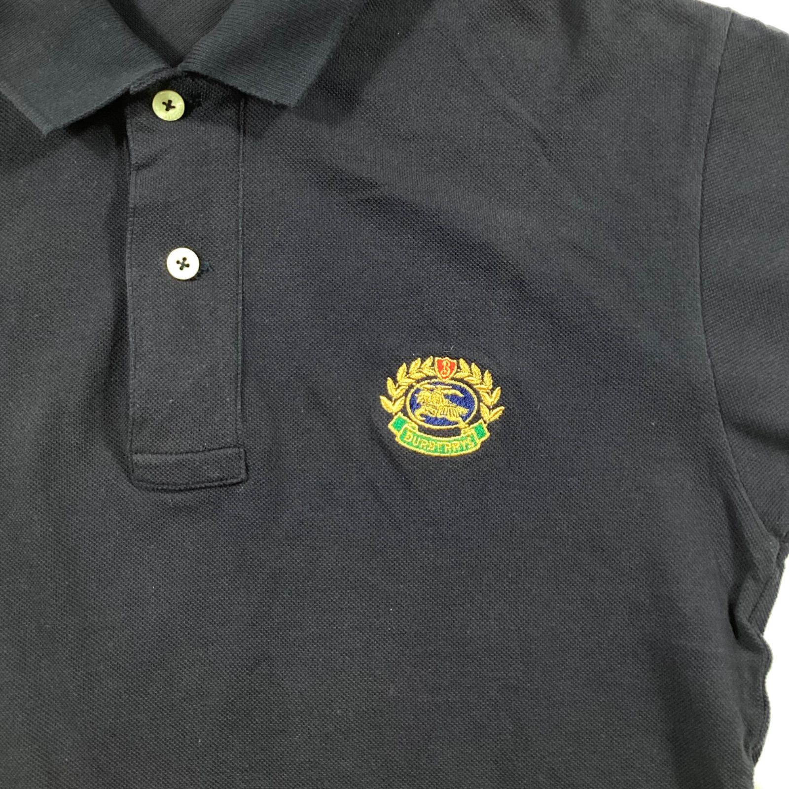 BURBERRYS バーバリーズ ポロシャツ ネイビー 胸ロゴ ヴィンテージ