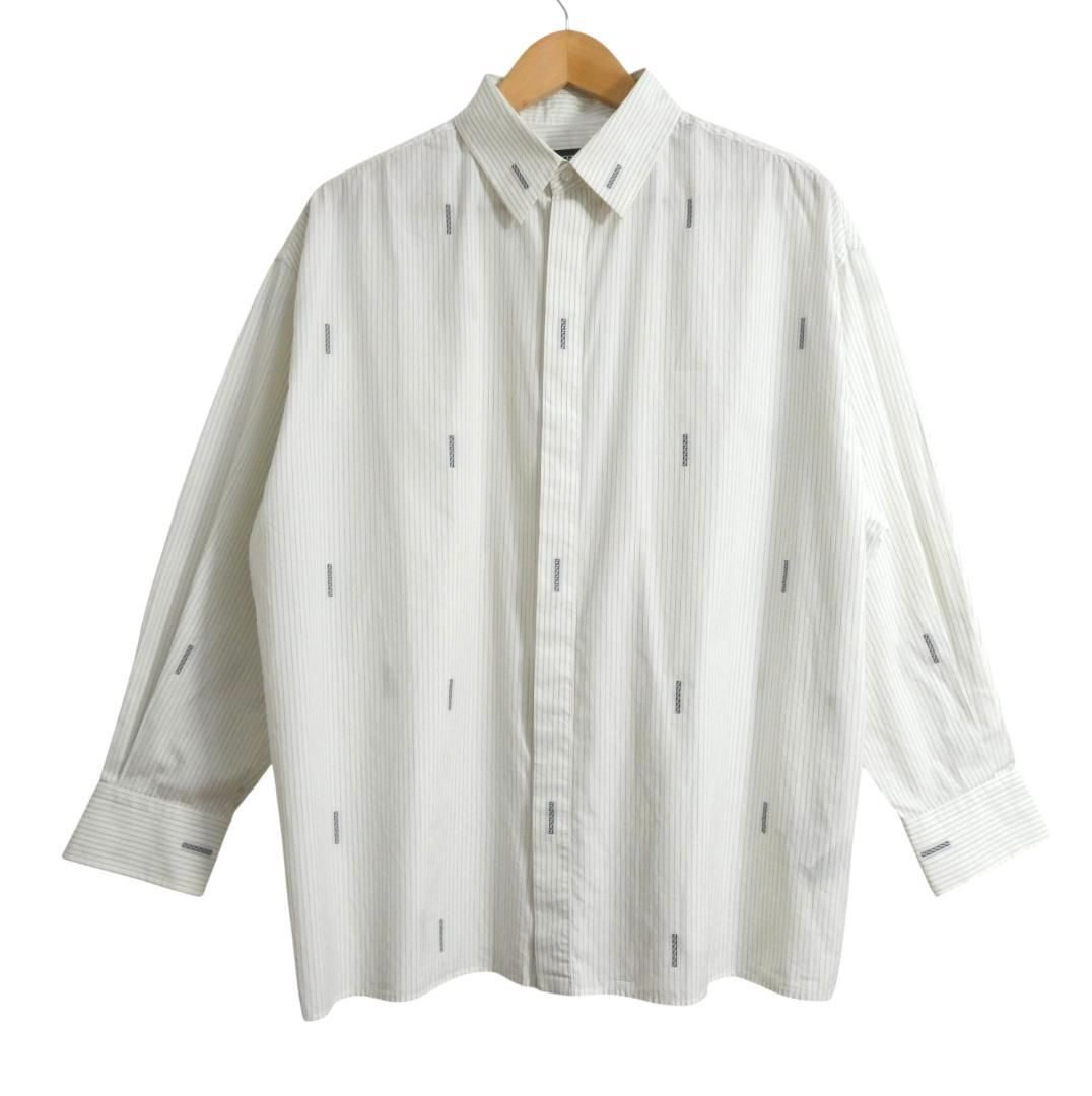 美品 FENDI フェンディ サイズ41 FF柄 ズッカ ストライプ柄 コットン