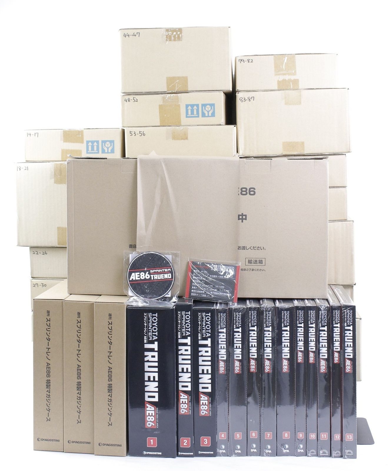 未組立 デアゴスティーニ スプリンター トレノ AE 86 1 110巻 車 模型 フィギュア D B 107 byebye