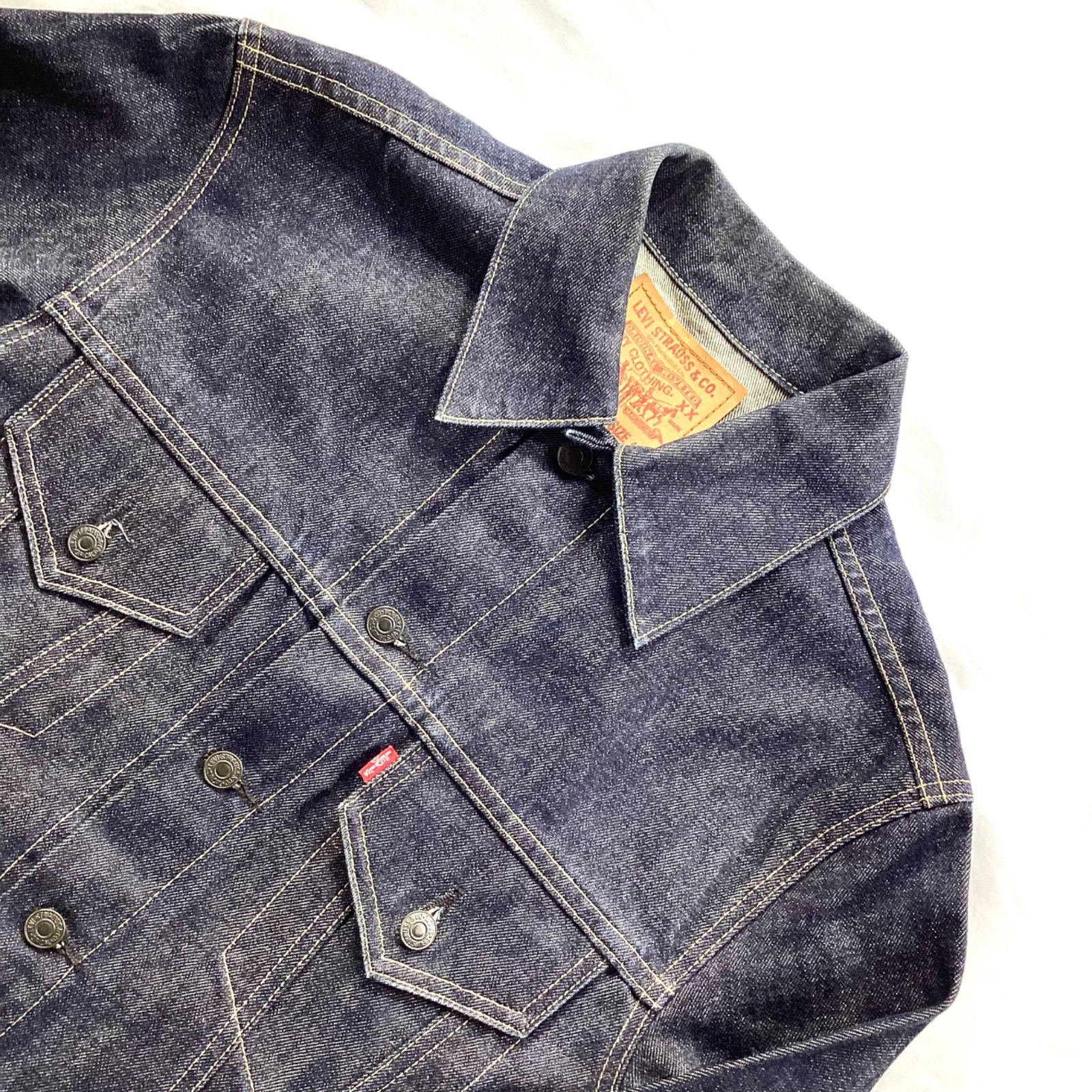 【濃紺】極東リーバイス 557 3rd デニムジャケット 40 97年 BIGE 濃紺】リーバイス 71557 日本製 サード 3rd ビッグE 復刻 40 - メルカリ